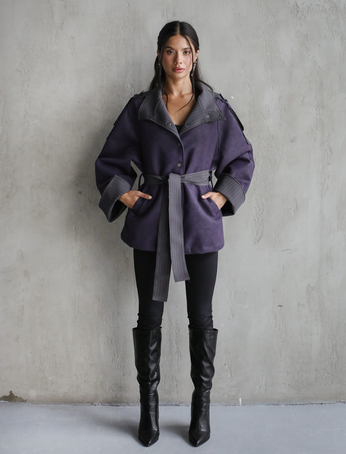 A masterpiece leather jacket - Purple