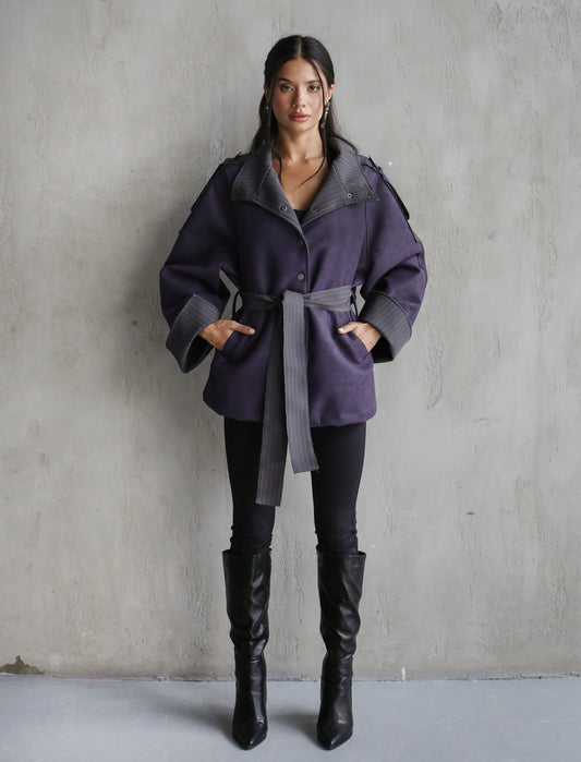 A masterpiece leather jacket - Purple