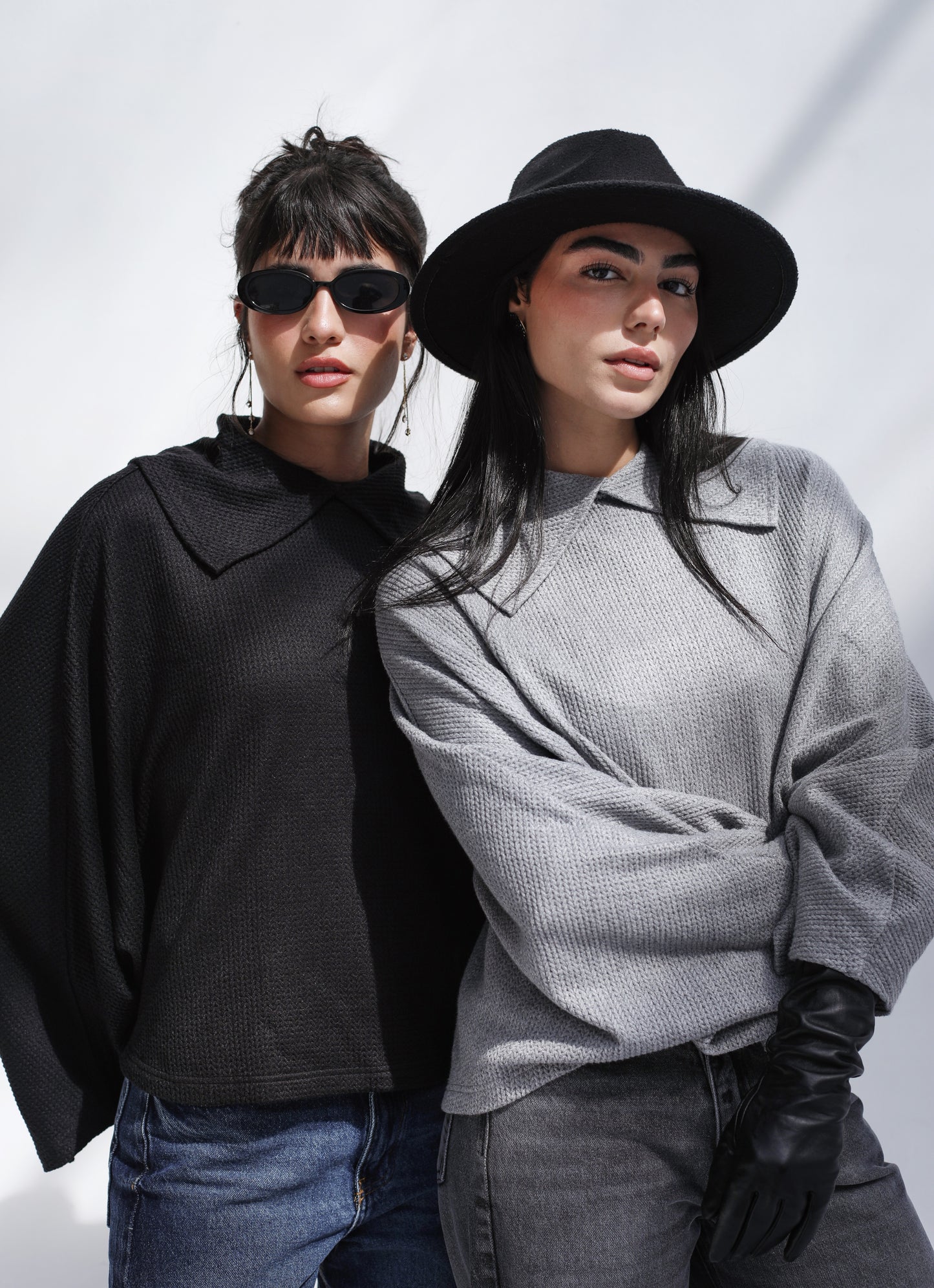 Wonderlust Knit Cape - Black