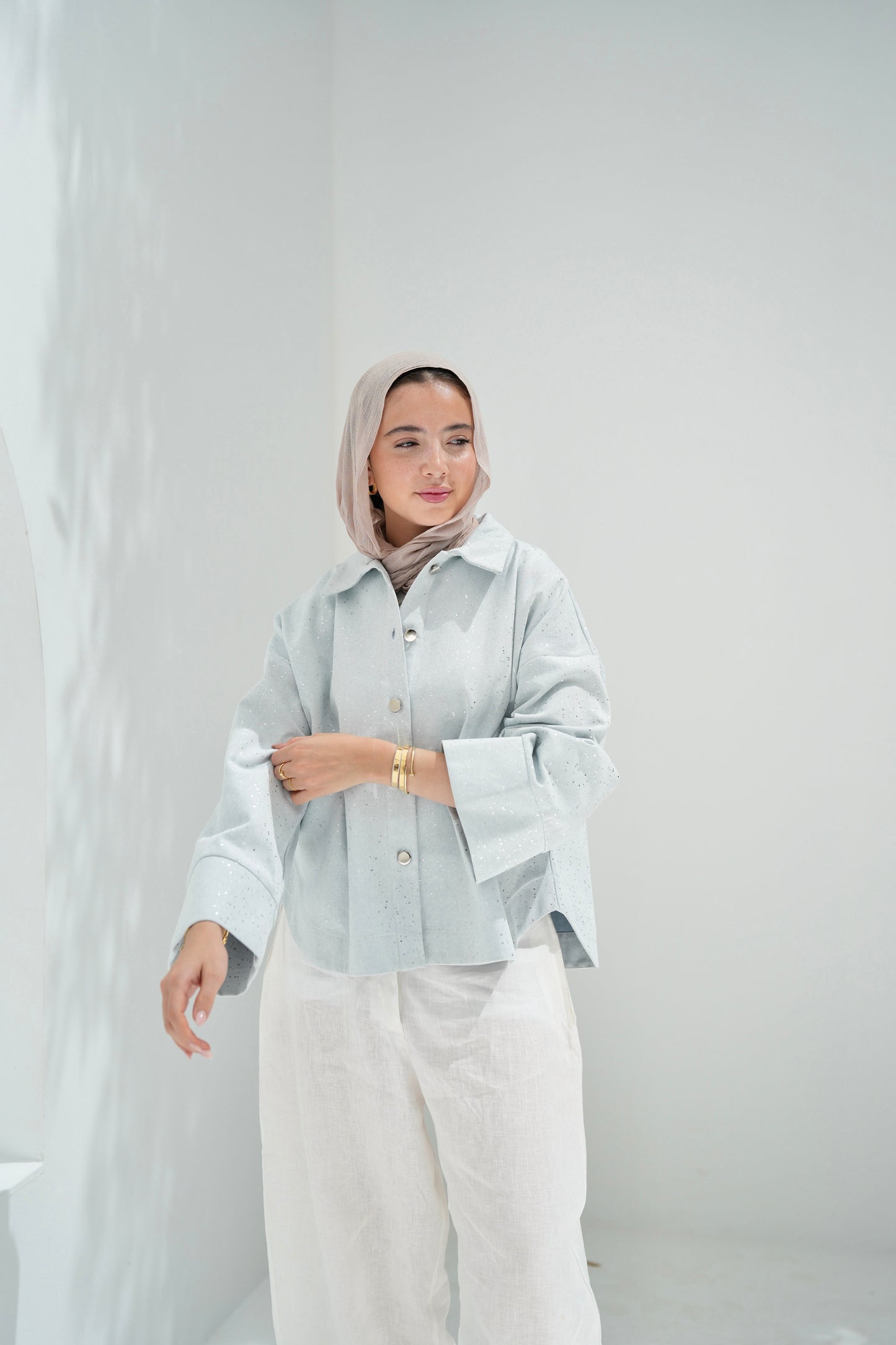 City Lights Denim Jacket - Light Blue