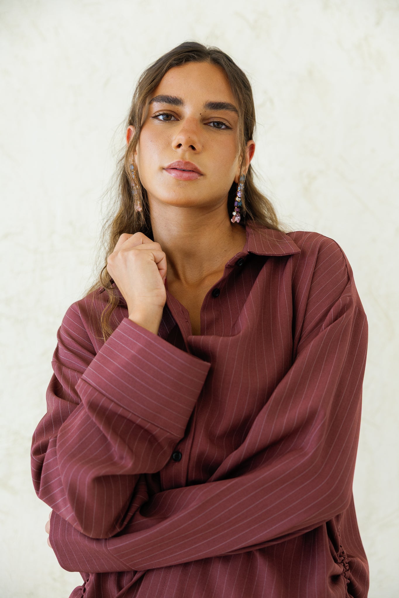 Perfect Tones Striped Set - Burgundy