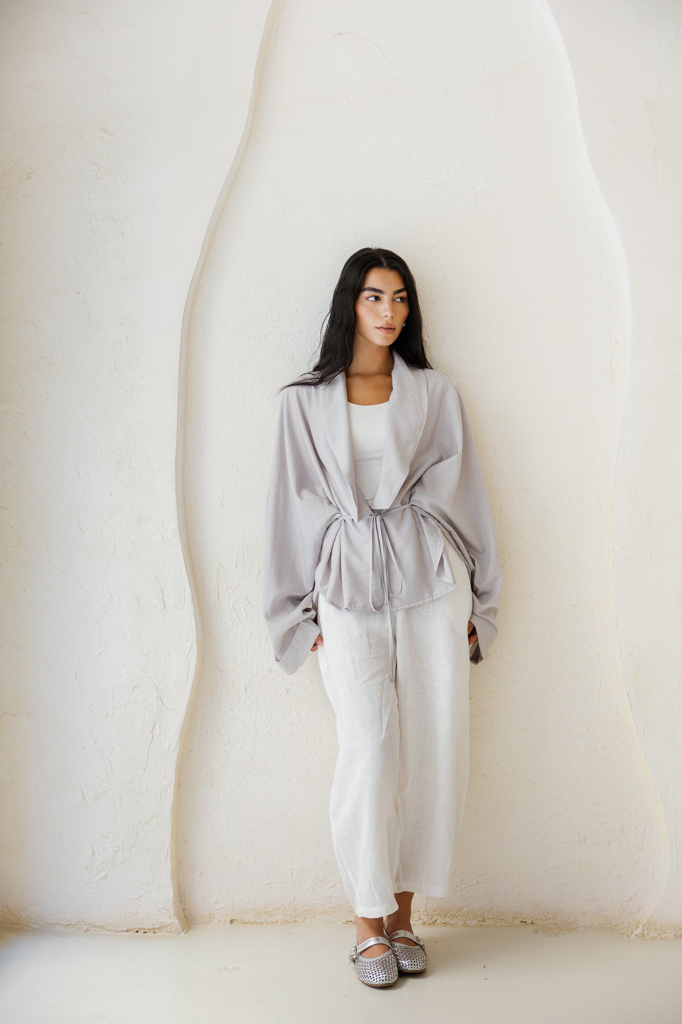 Daisy Field Cardigan - Grey