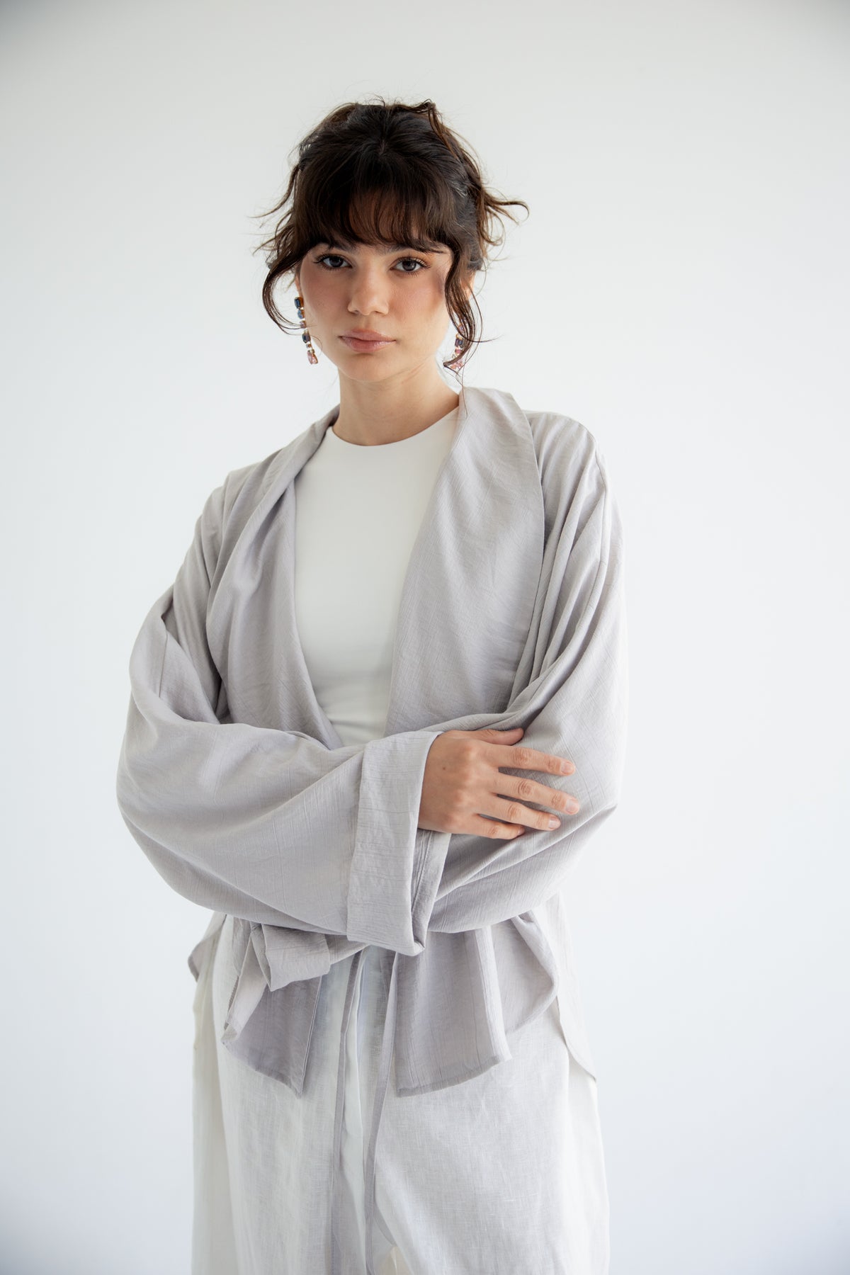 Daisy Field Cardigan - Grey