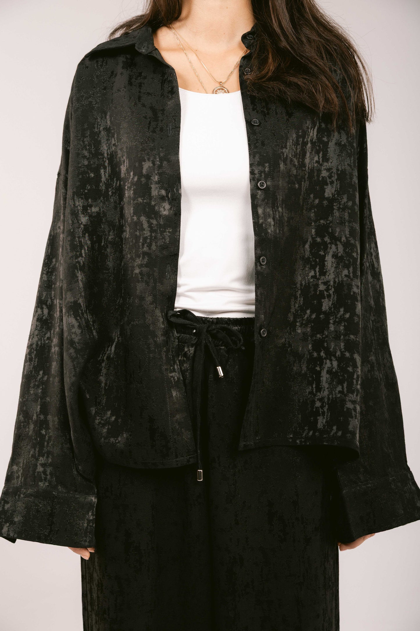 Spring Fever Linen Set - Black
