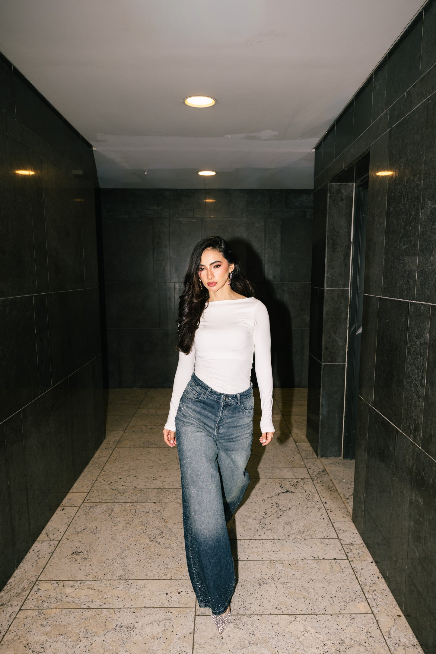 Stargazer Denim Pants in Dark Blue