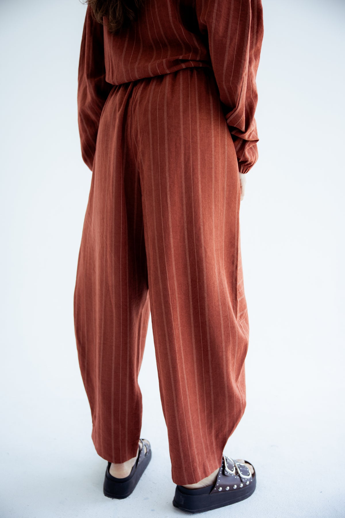 Now or Never Striped Set - Rust