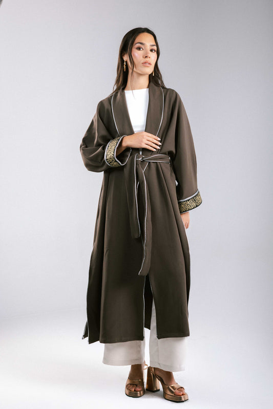 The Arabesque Kaftan in Brown