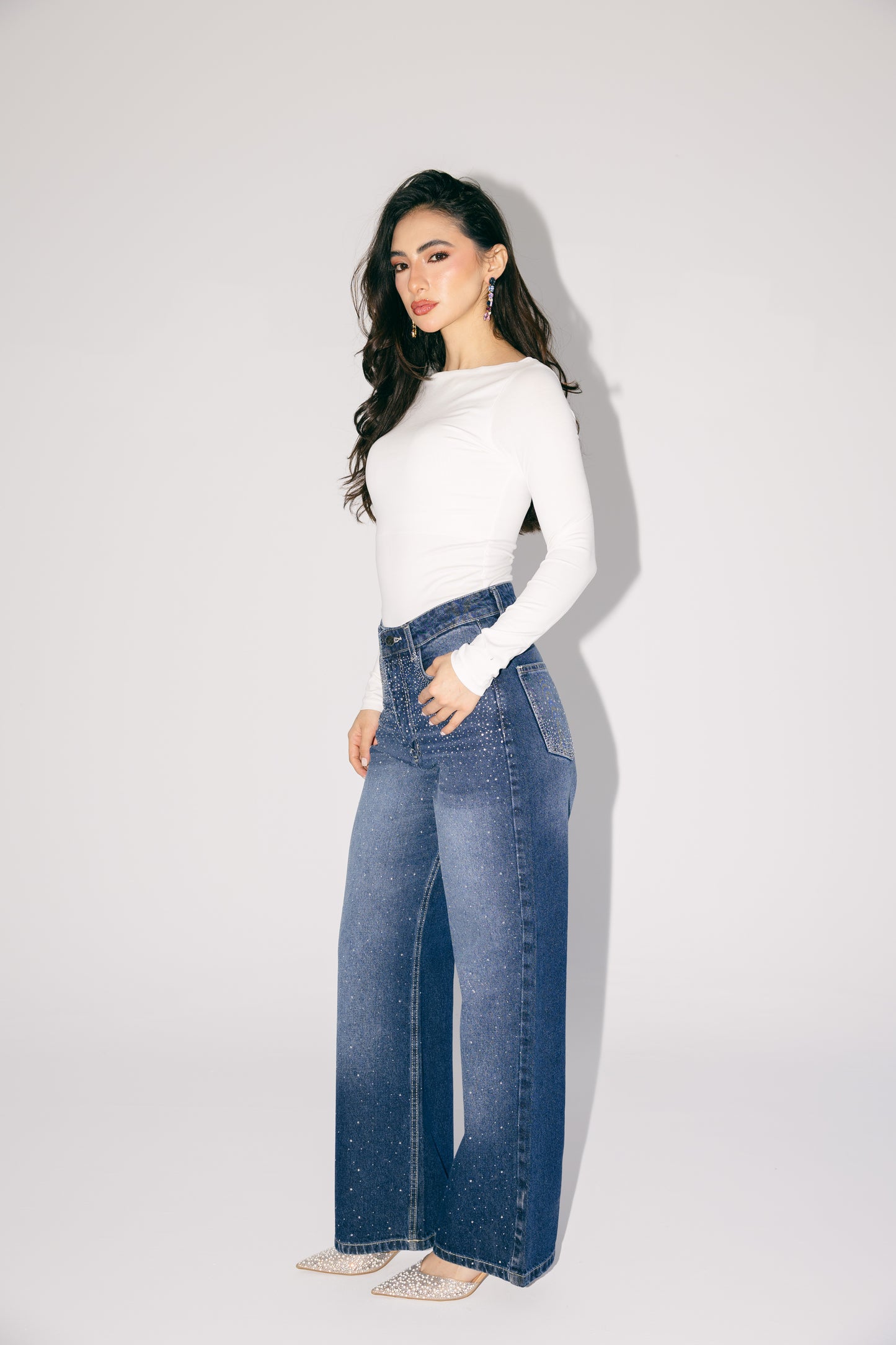 Dazzler Denim Pants - Dark Blue