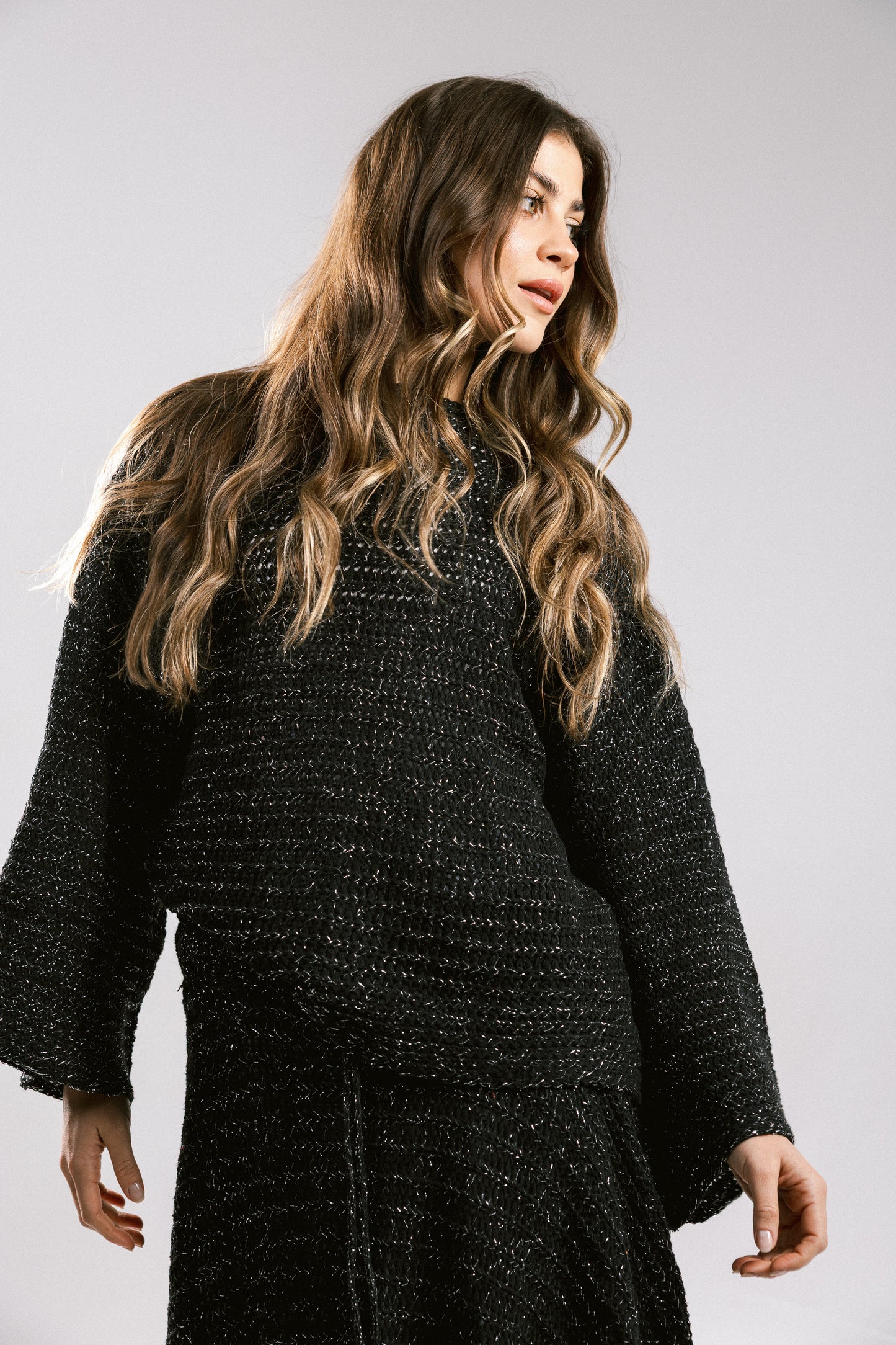 Seascape Crochet Top - Black