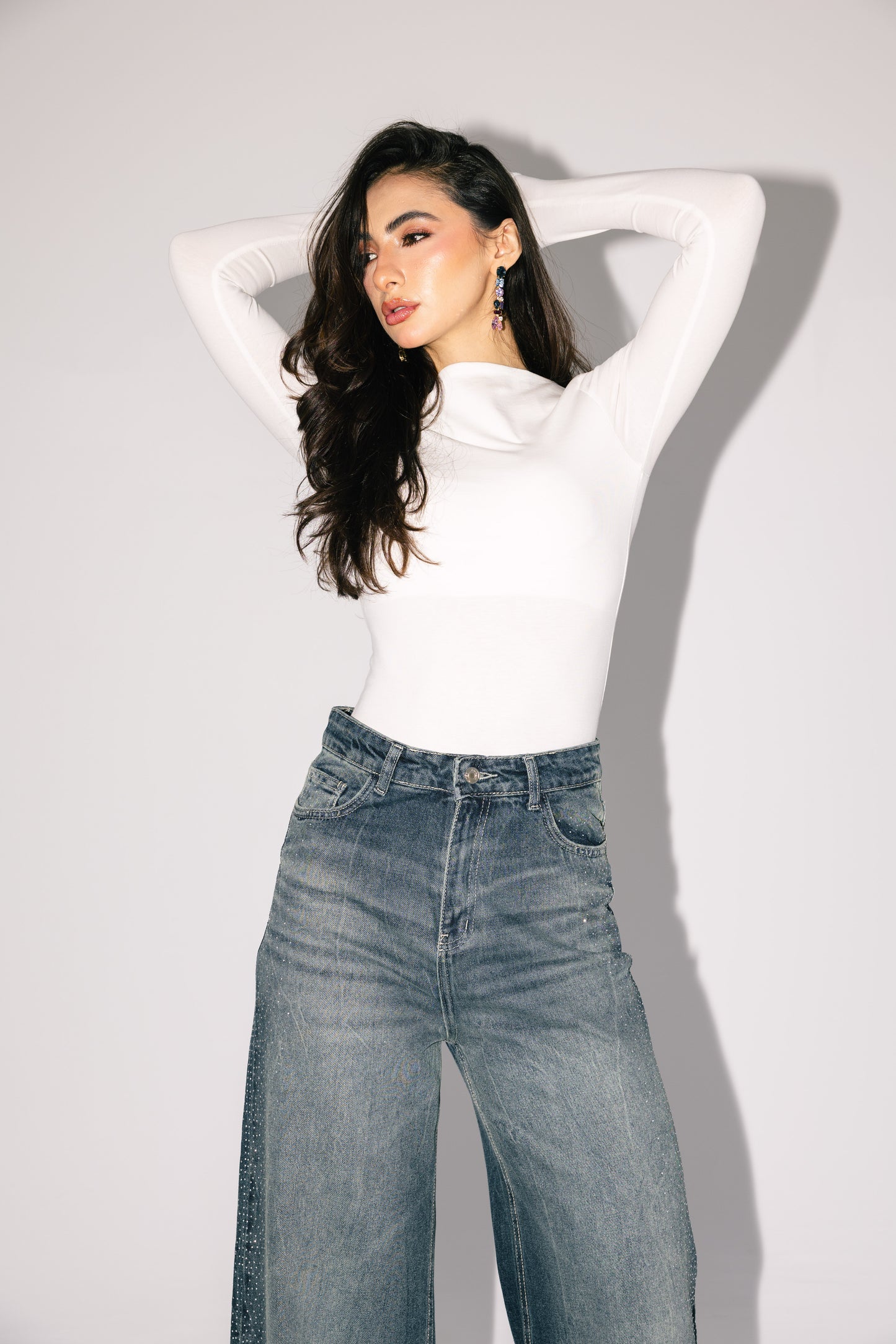 Stargazer Denim Pants in Dark Blue