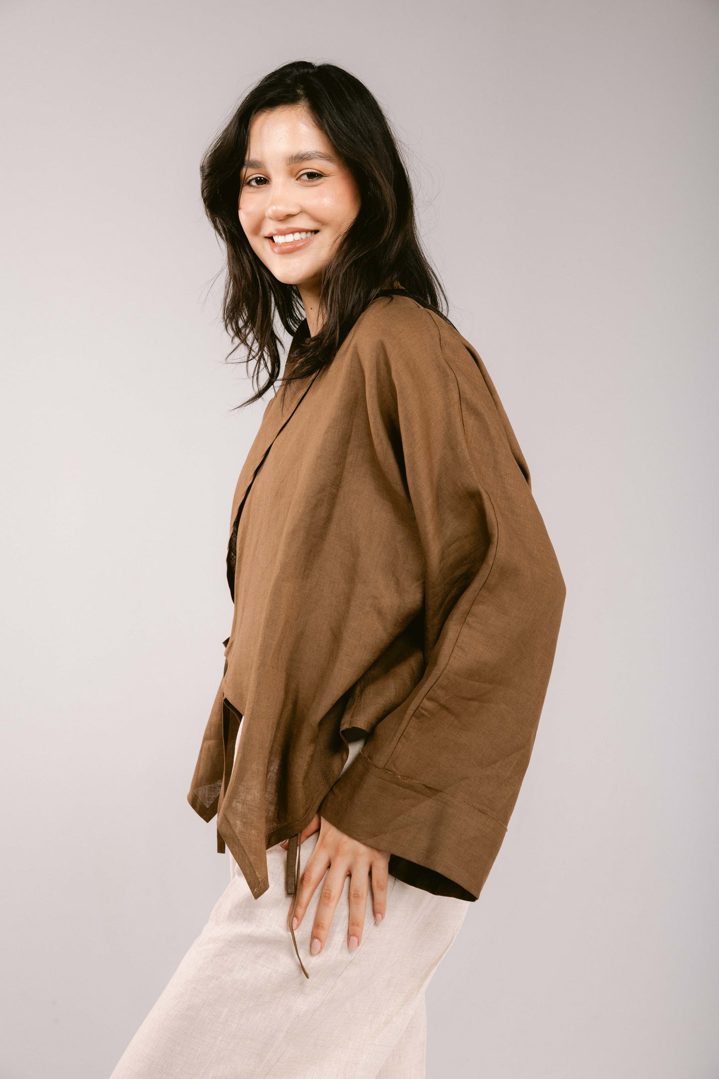 Such A Dreamy Linen Top - Camel