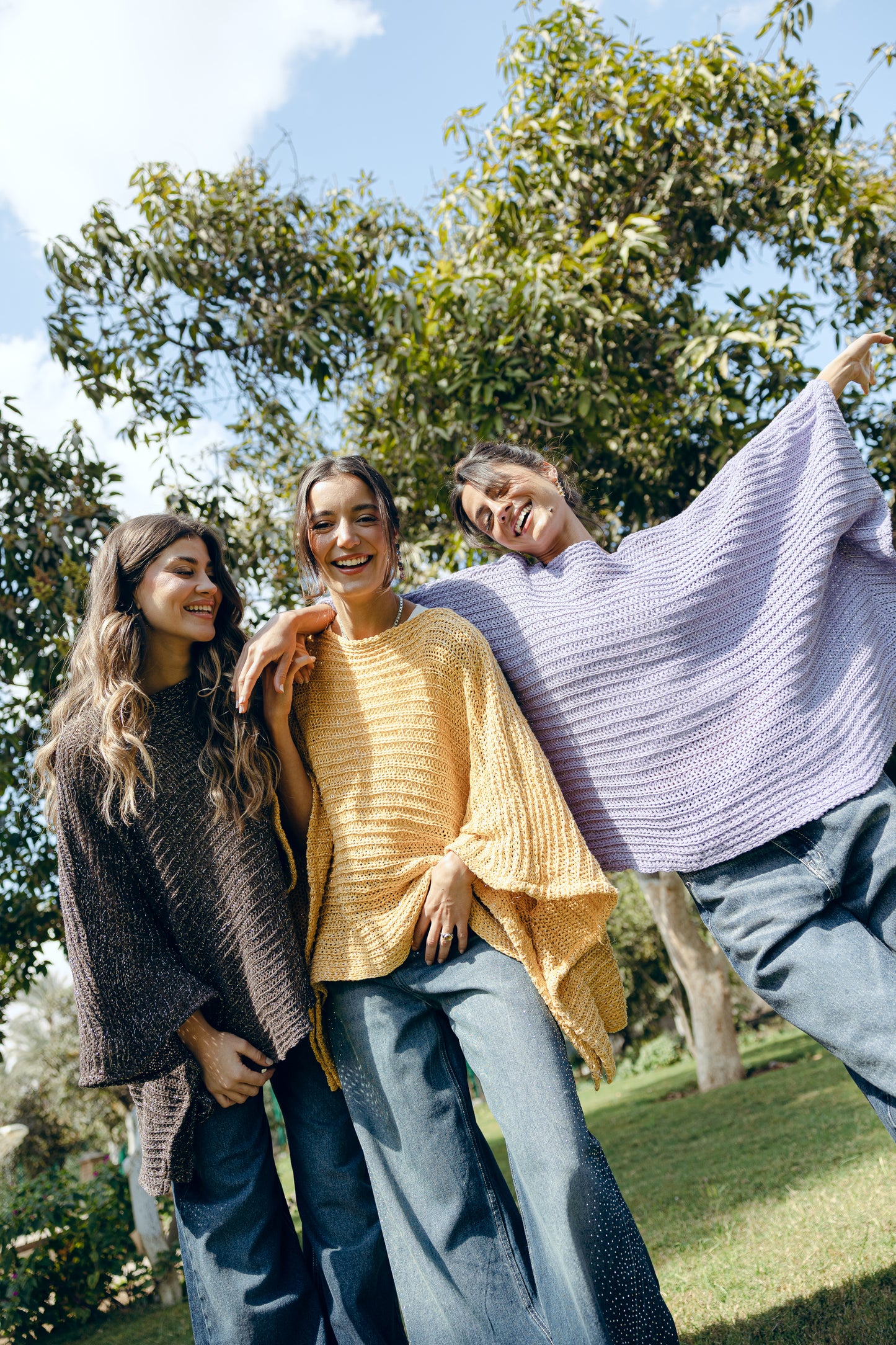 Seen At Sunset Crochet Cape in Lilac