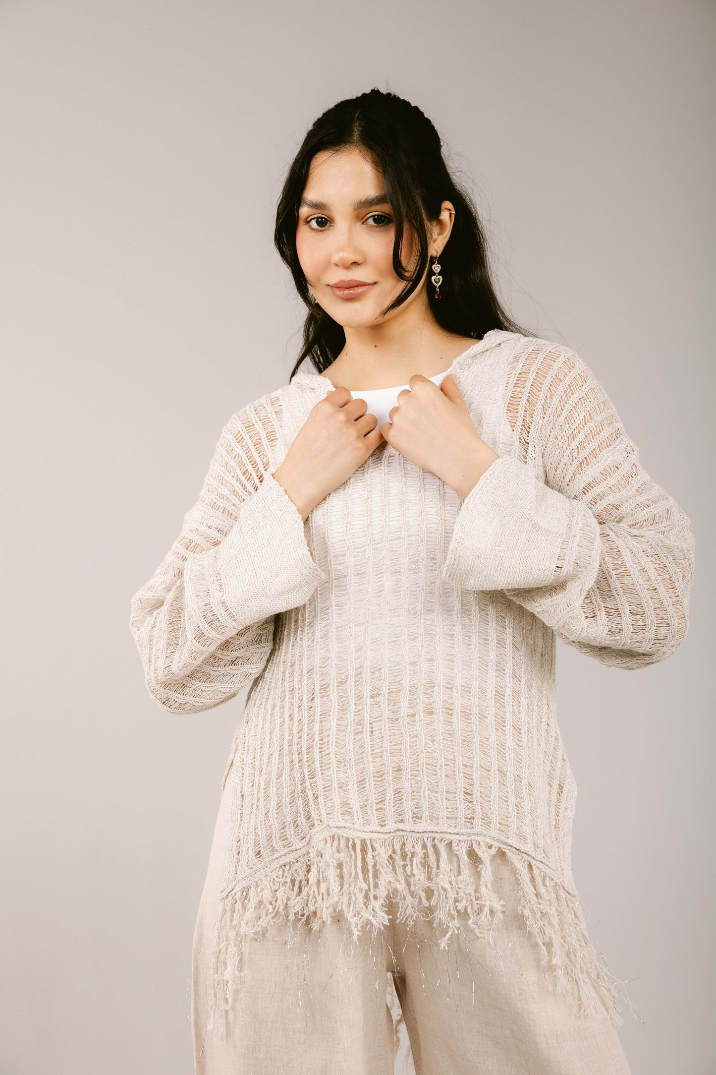 By The Beach Crochet Top - Off-White