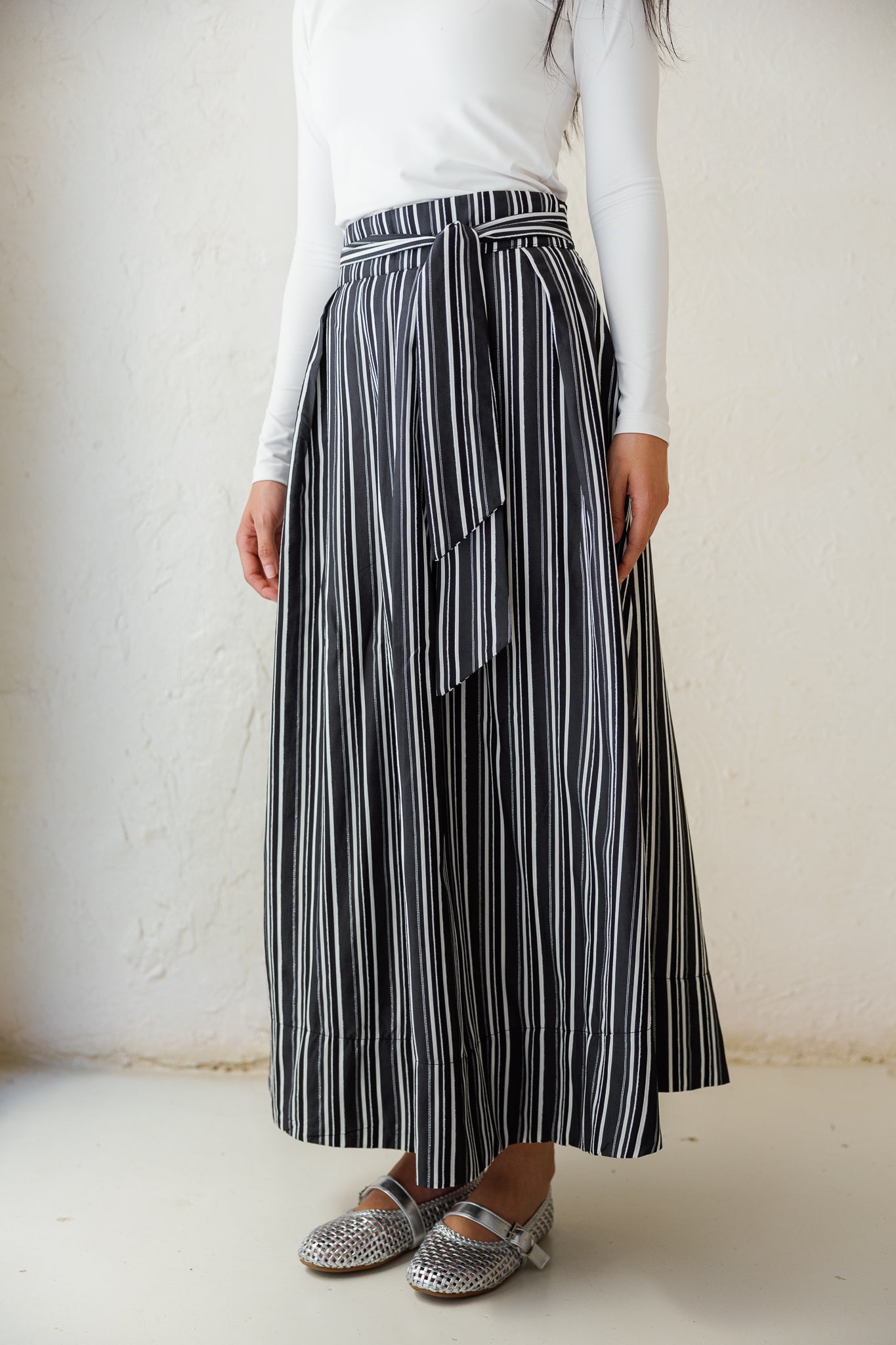 Your Favorite Striped Skirt - Black