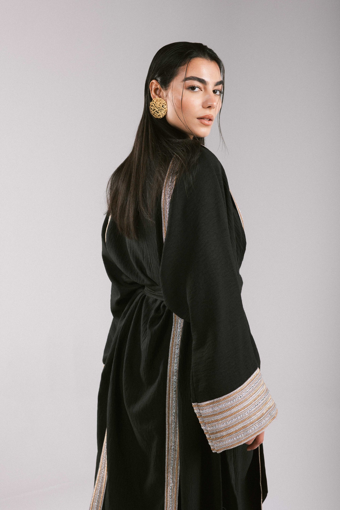 Moroccan Kaftan in Black