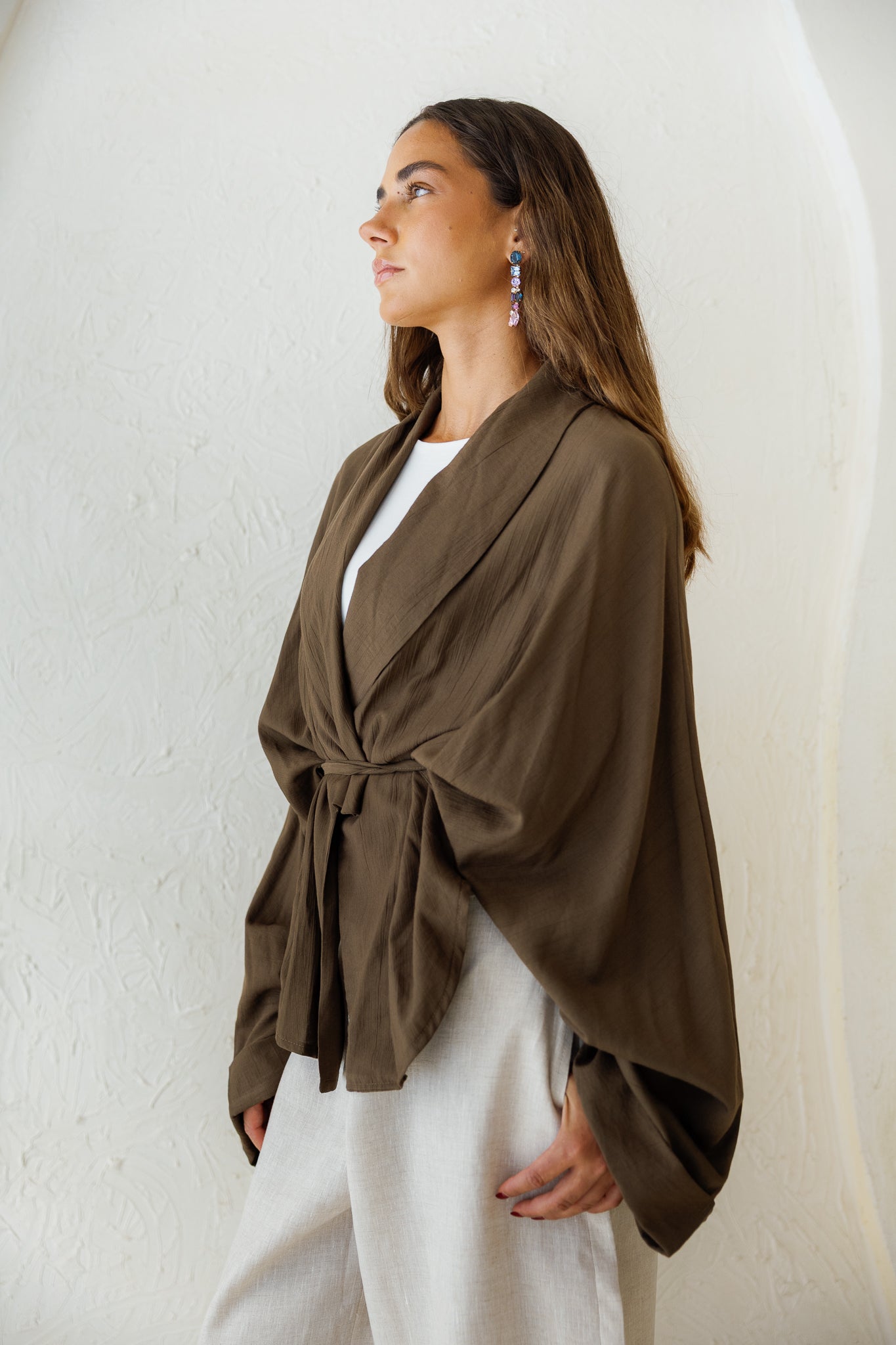 Daisy Field Cardigan - Brown