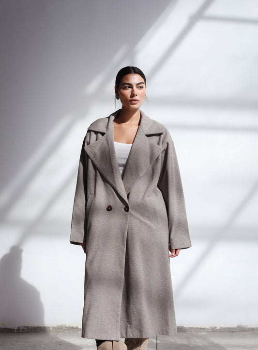 Long Time Coat - Brown Stripes