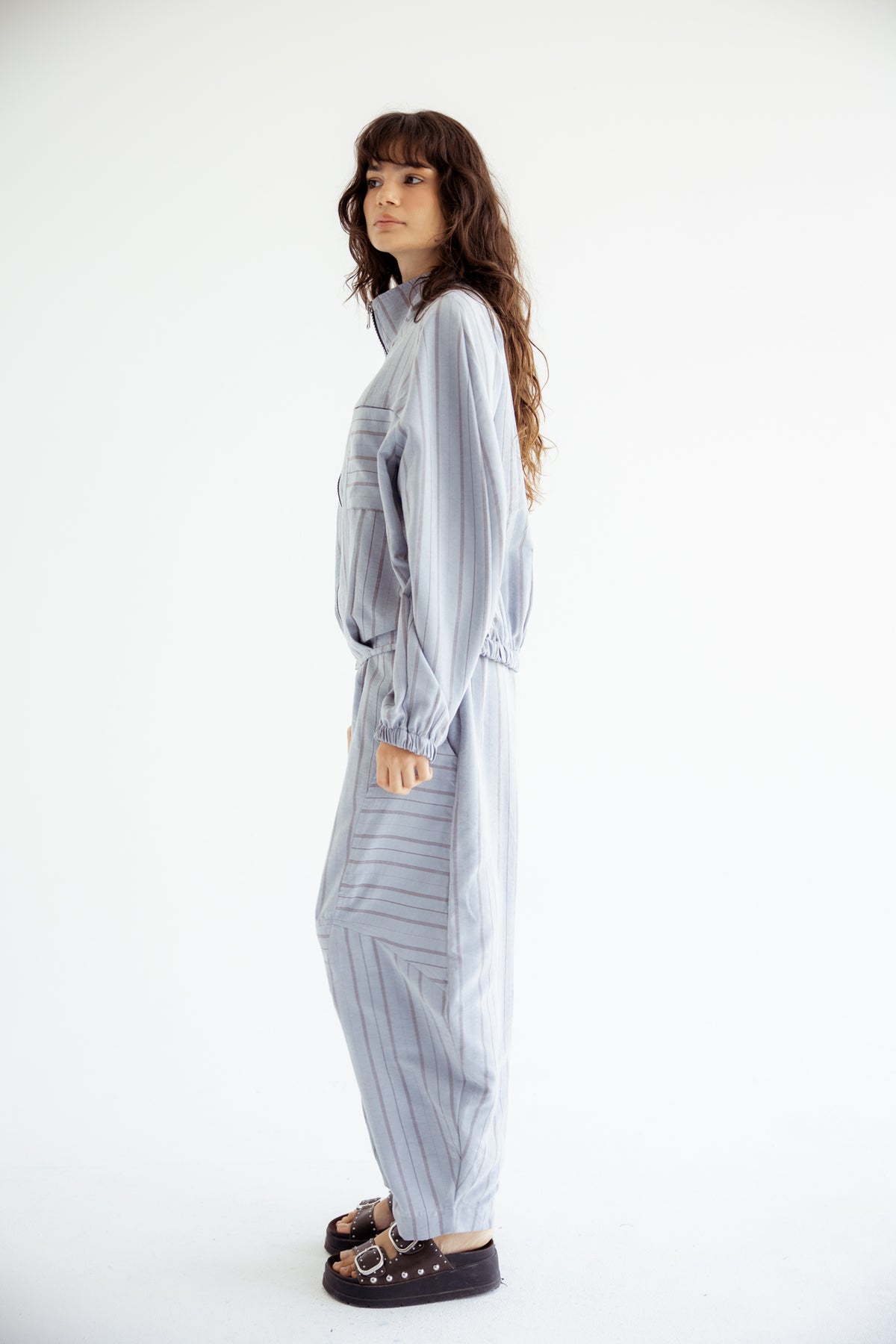 Now or Never Striped Set - BabyBlue