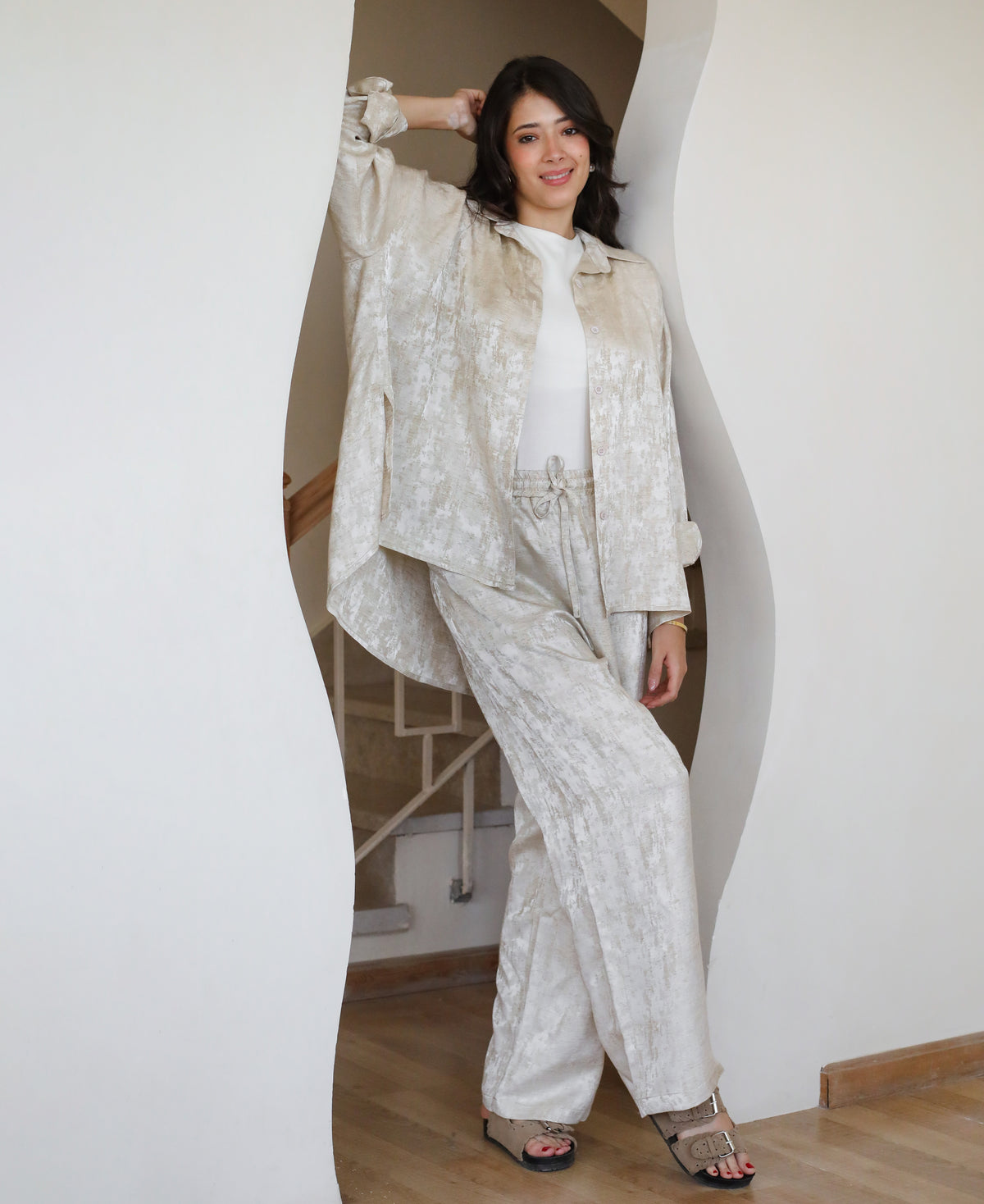Spring Fever Linen Set - Beige