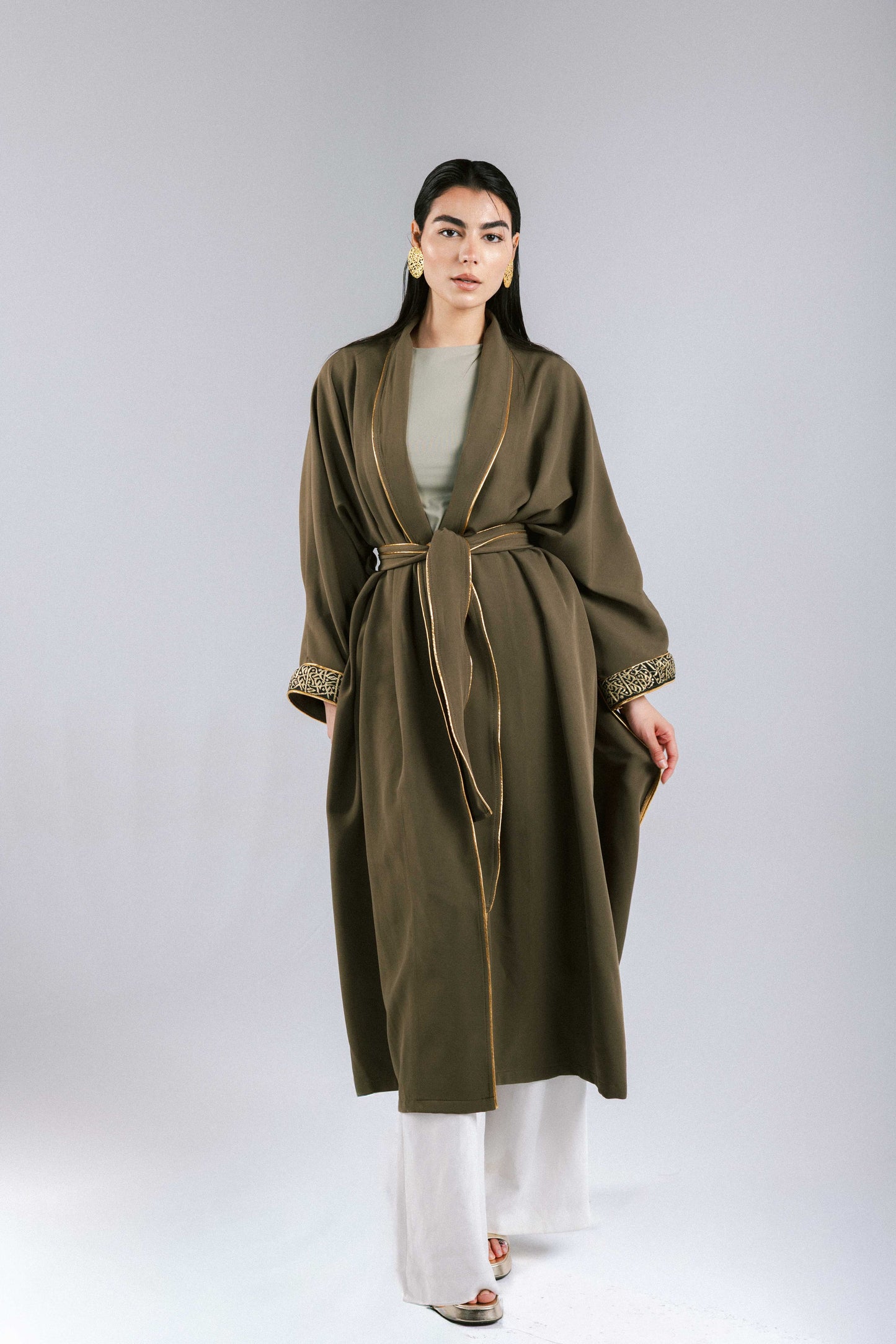 The Arabesque Kaftan in Olive