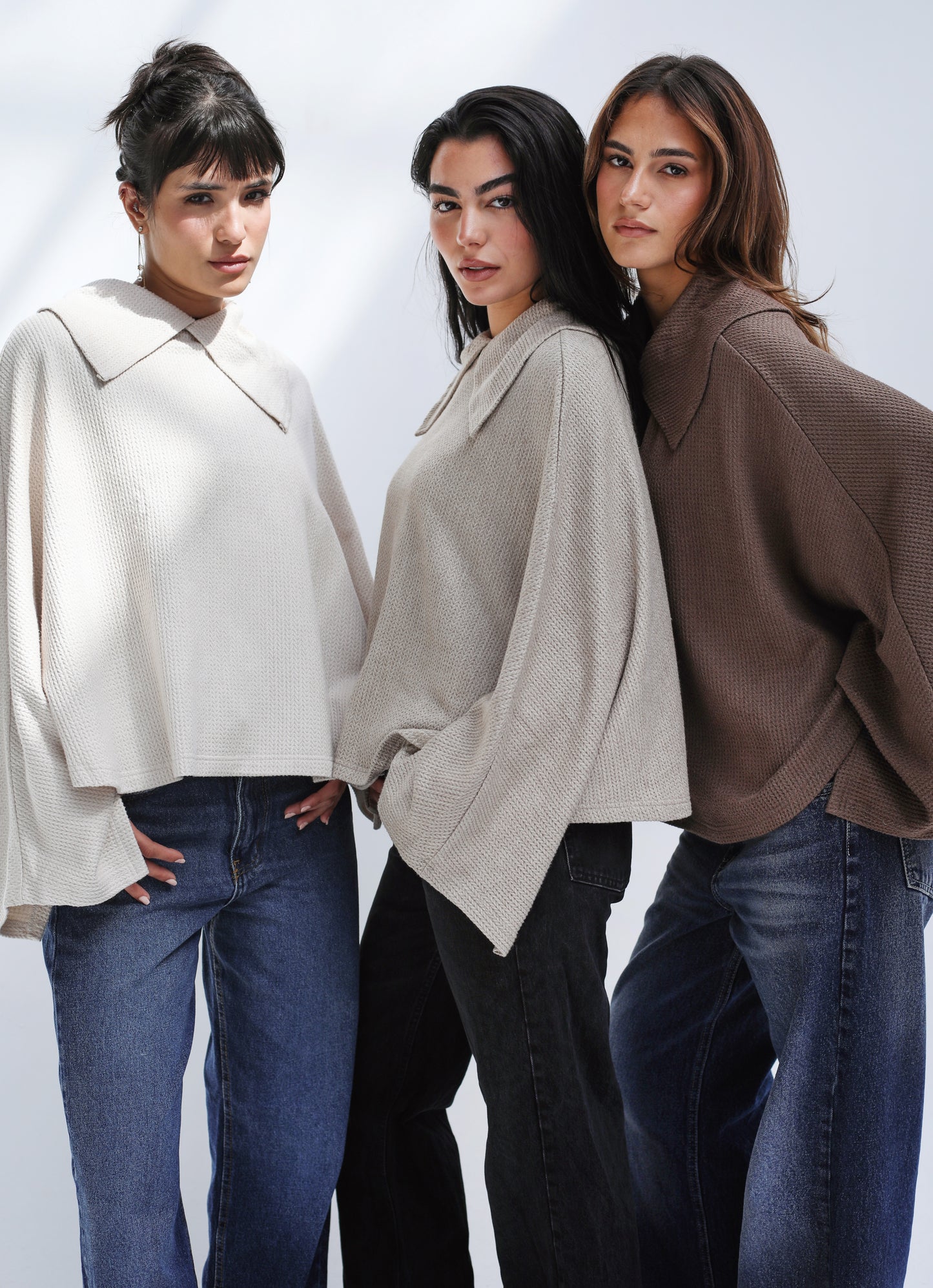 Wonderlust Knit Cape - Brown