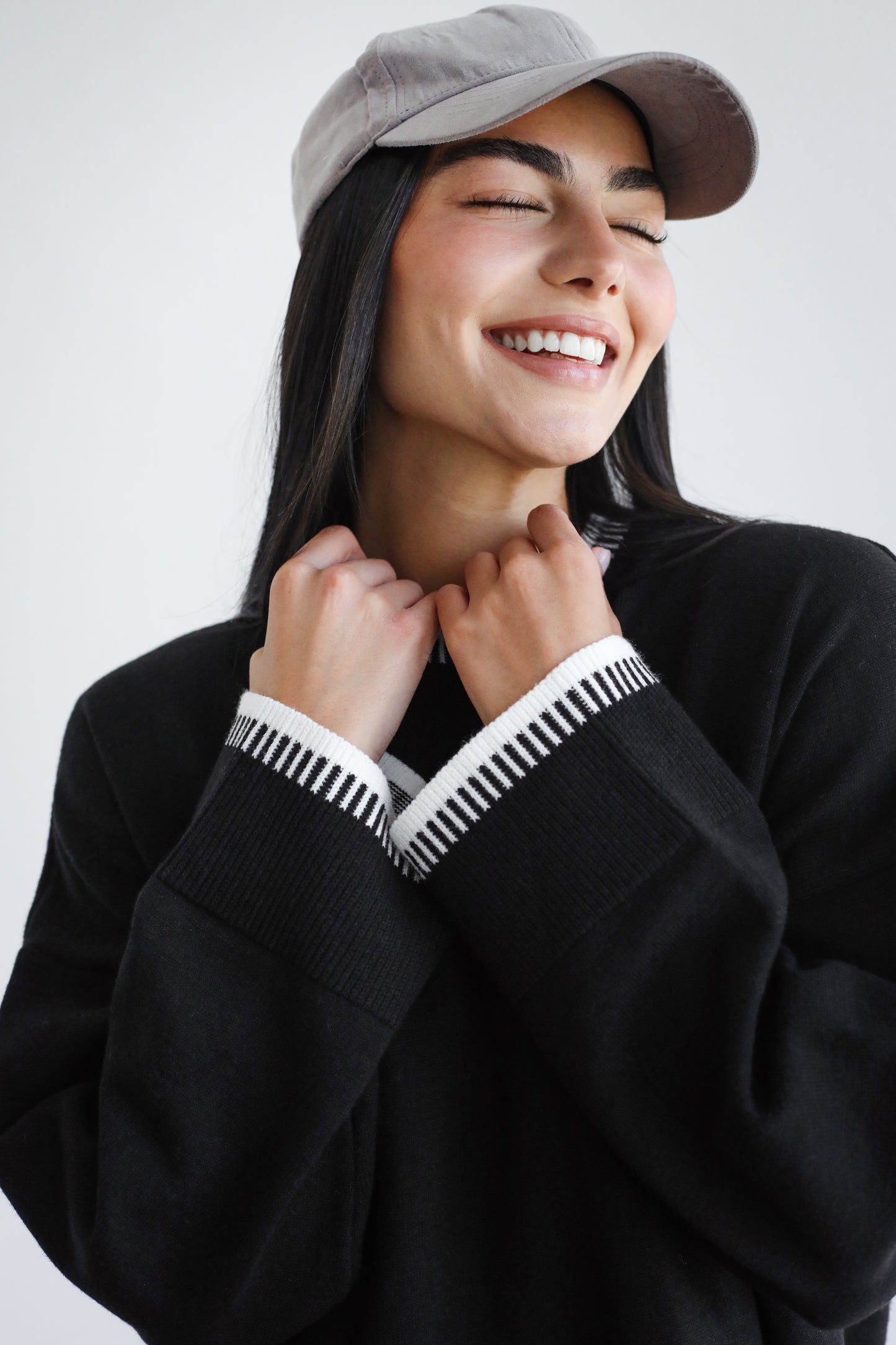 Minding My Business Knit Set - Black