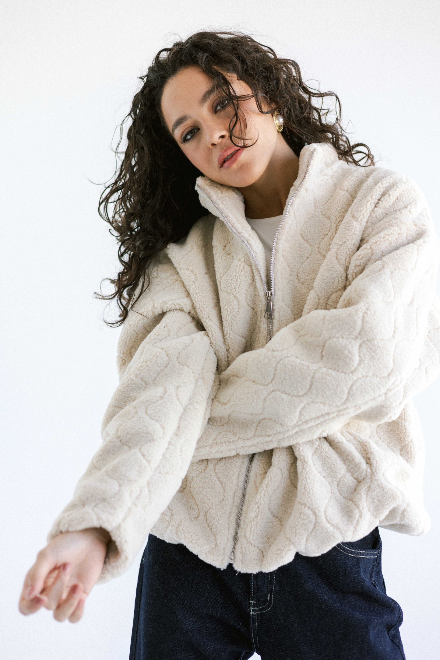Snug Teddy Jacket - White