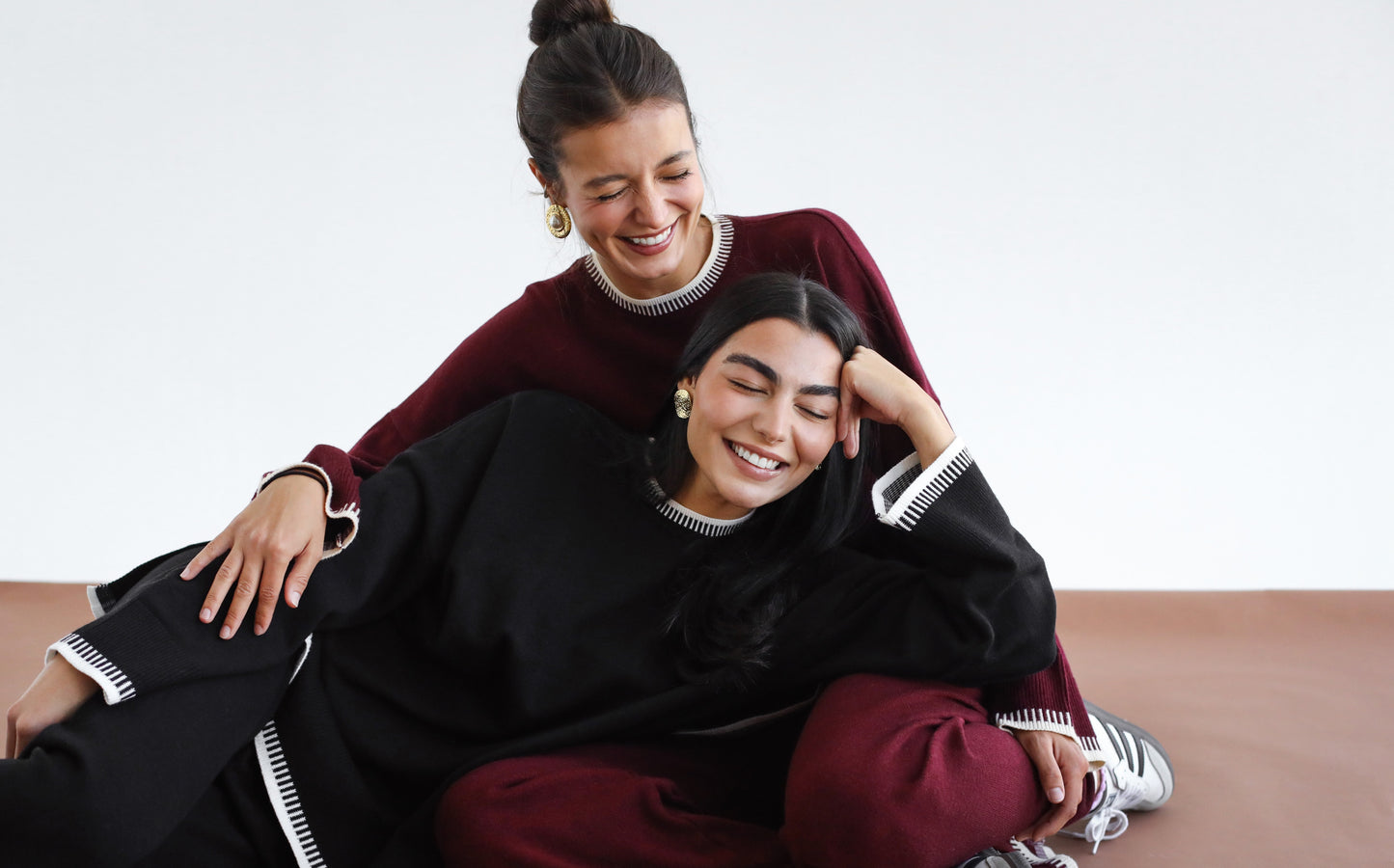 Minding My Business Knit Set - Black