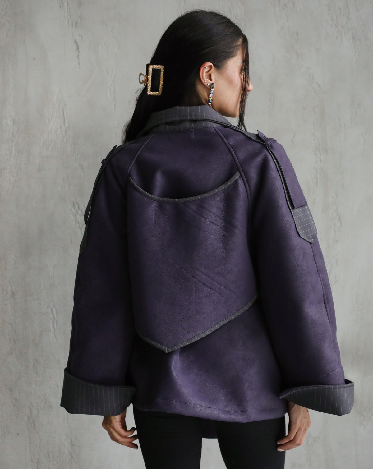 A masterpiece leather jacket - Purple