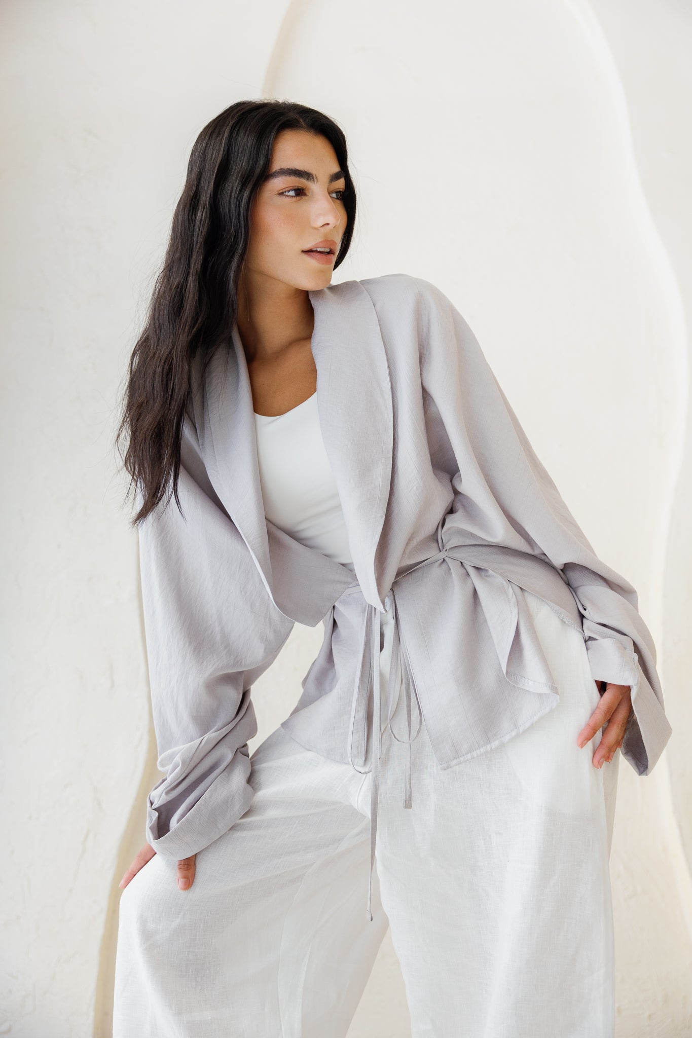 Daisy Field Cardigan - Grey
