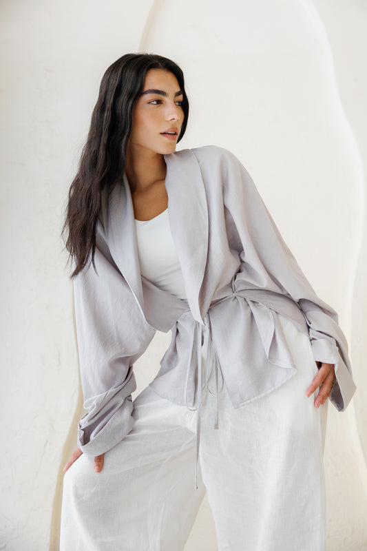Daisy Field Cardigan - Grey