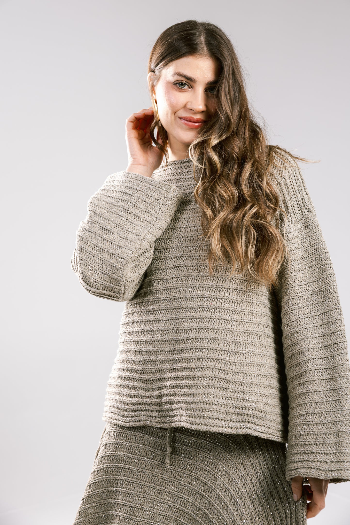 Seascape Crochet Top - Taupe