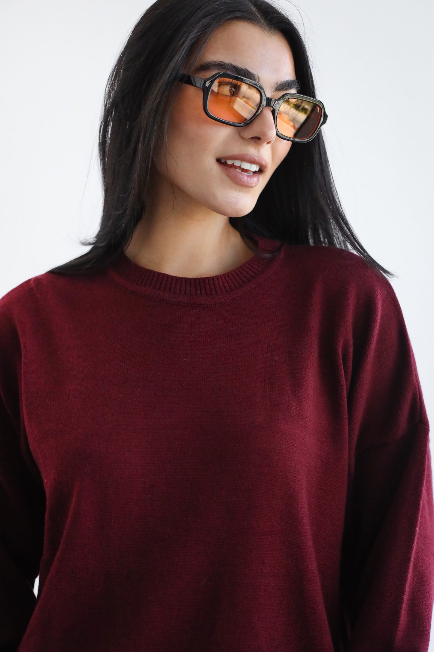 Good Feels Knit Set - Burgundy