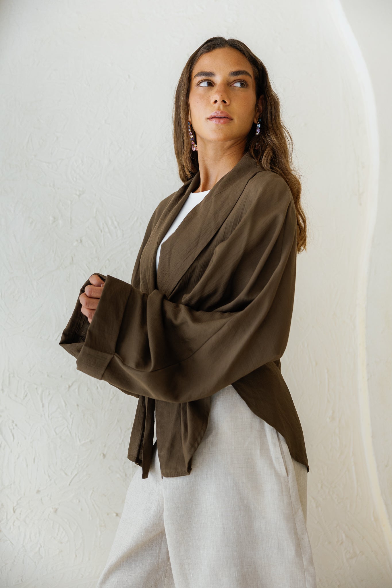 Daisy Field Cardigan - Brown