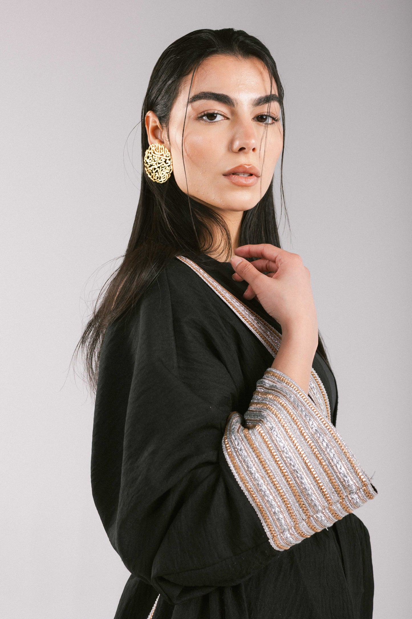 Moroccan Kaftan in Black