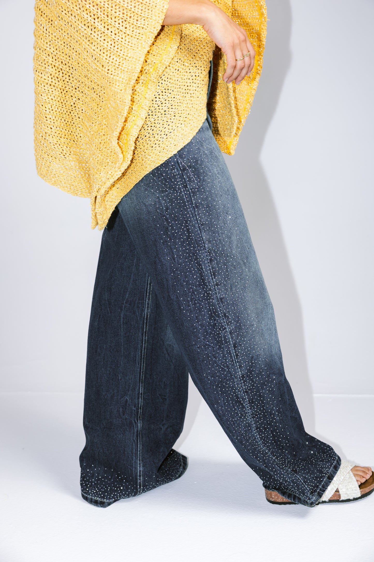 Stargazer Denim Pants in Dark Blue