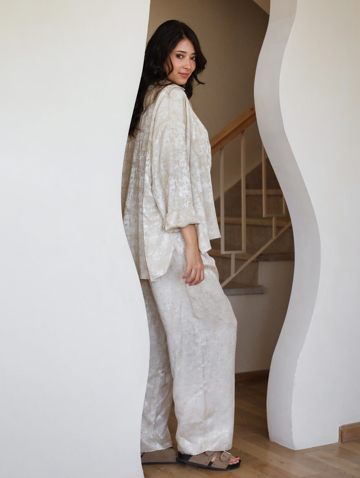 Spring Fever Linen Set - Beige