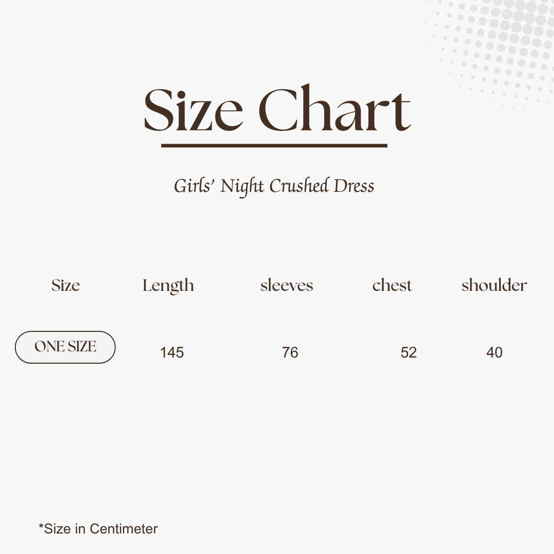 Girls’ Night Crushed Dress in Black