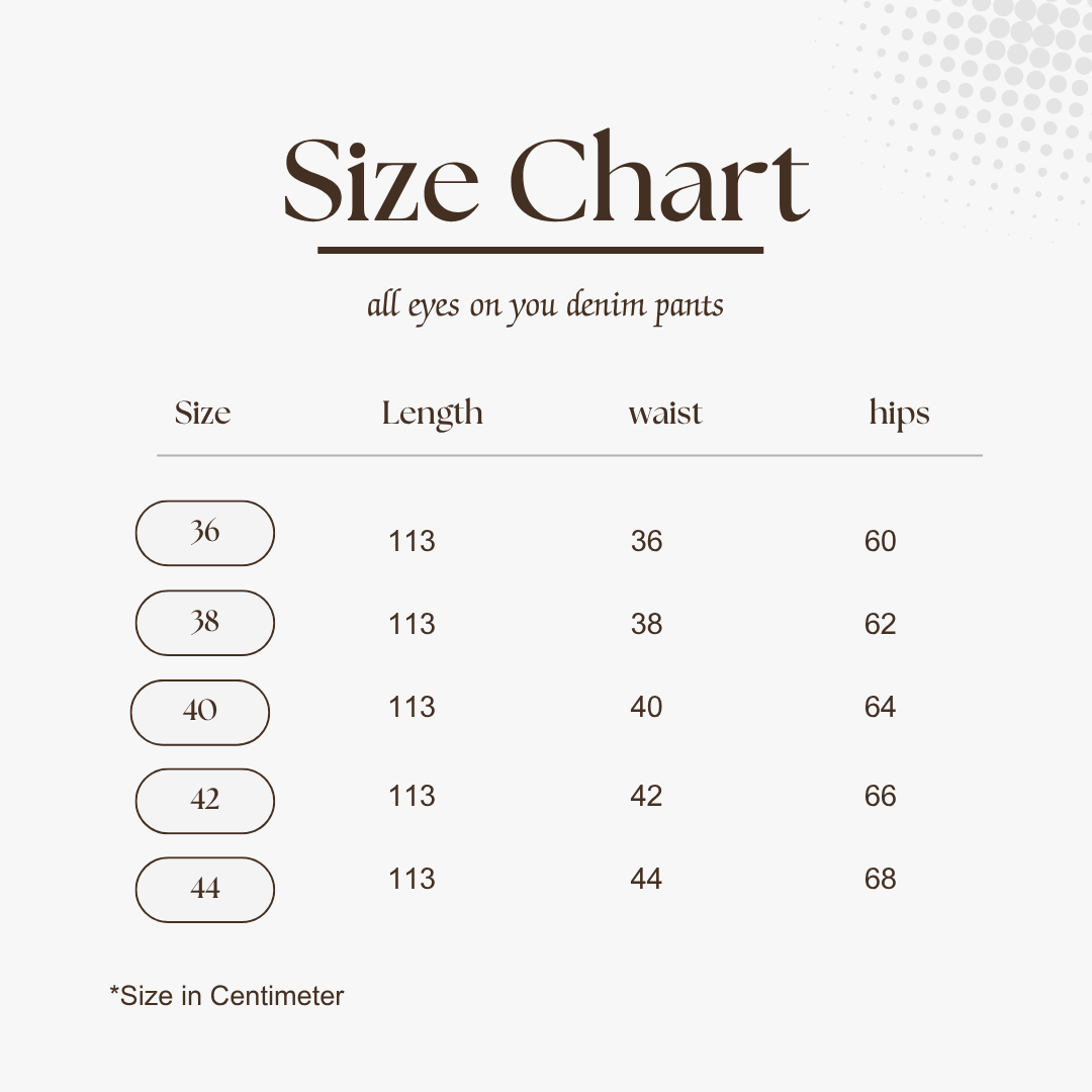 All Eyes On You Denim Pants - Black