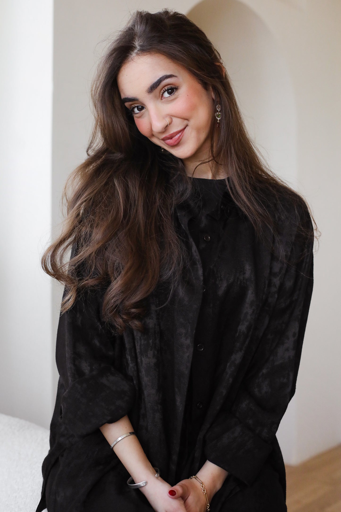Spring Fever Linen Set - Black