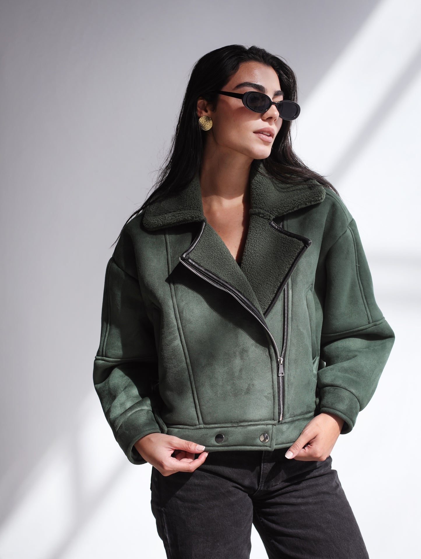 Dare To Dream Moto Jacket - Olive