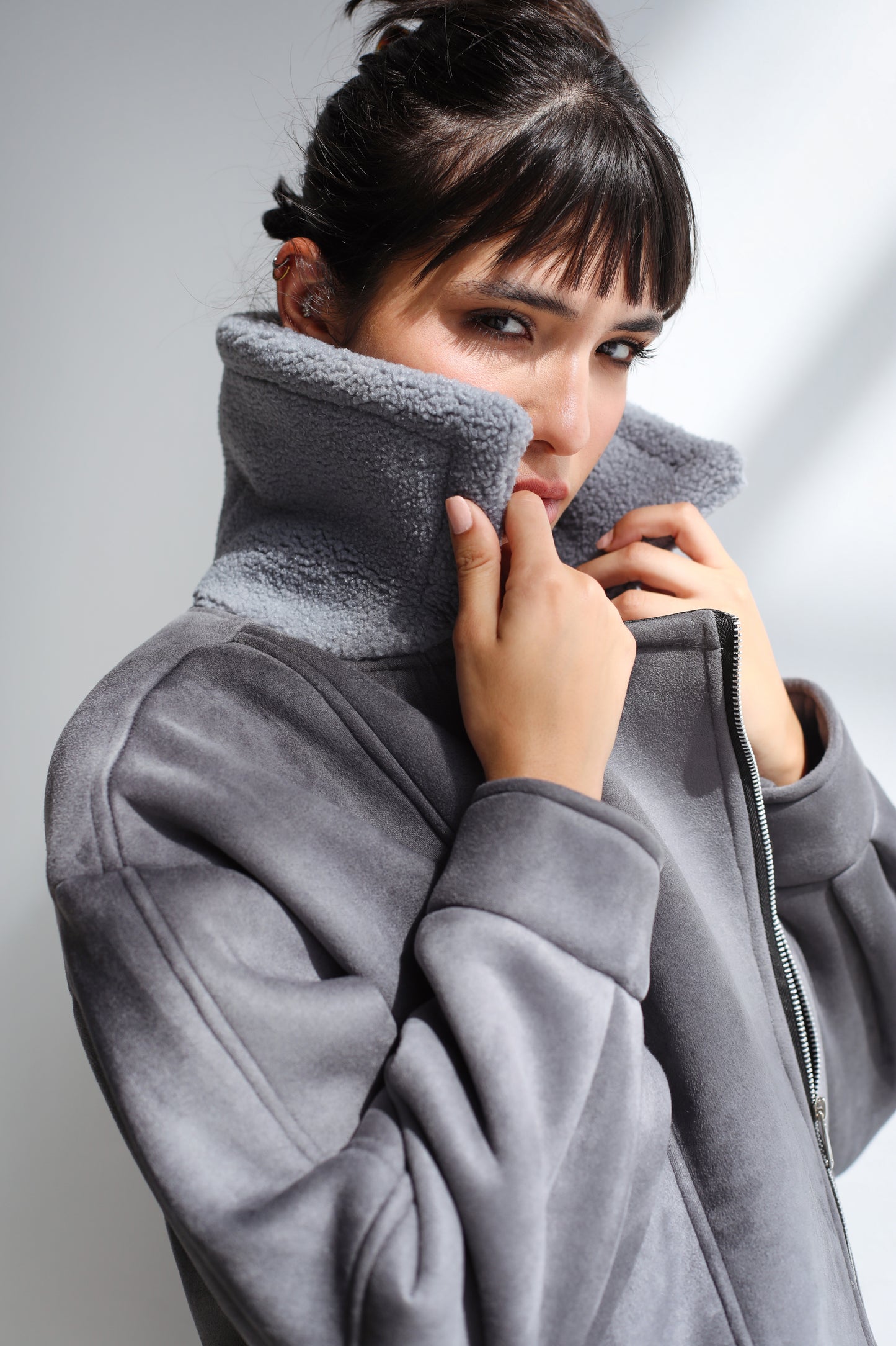 Dare To Dream Moto Jacket - Grey