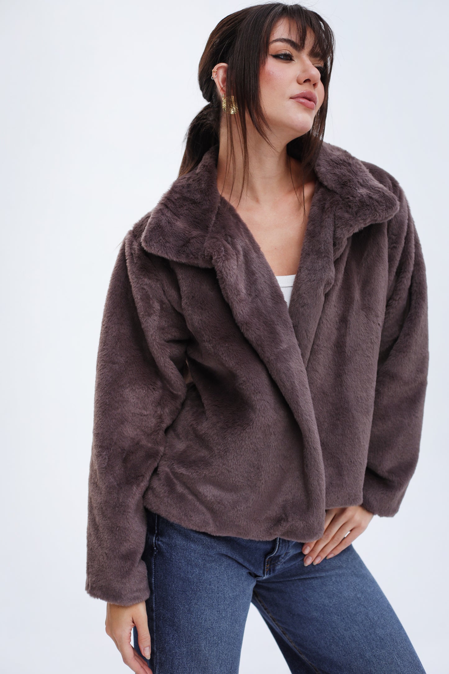 Stunner Faux Fur Jacket - Mink