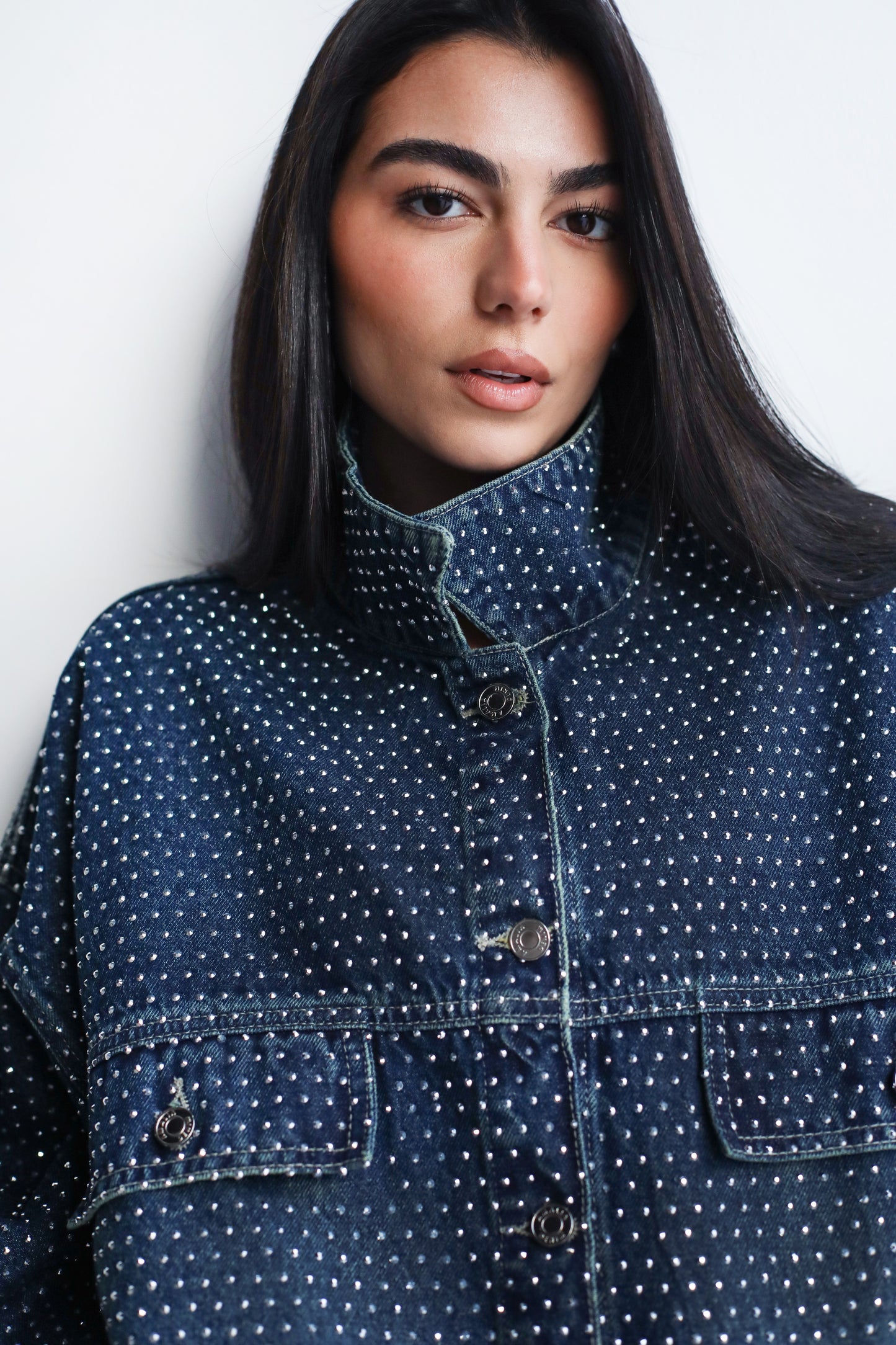 You’re A Gem Denim Jacket in Dark Blue