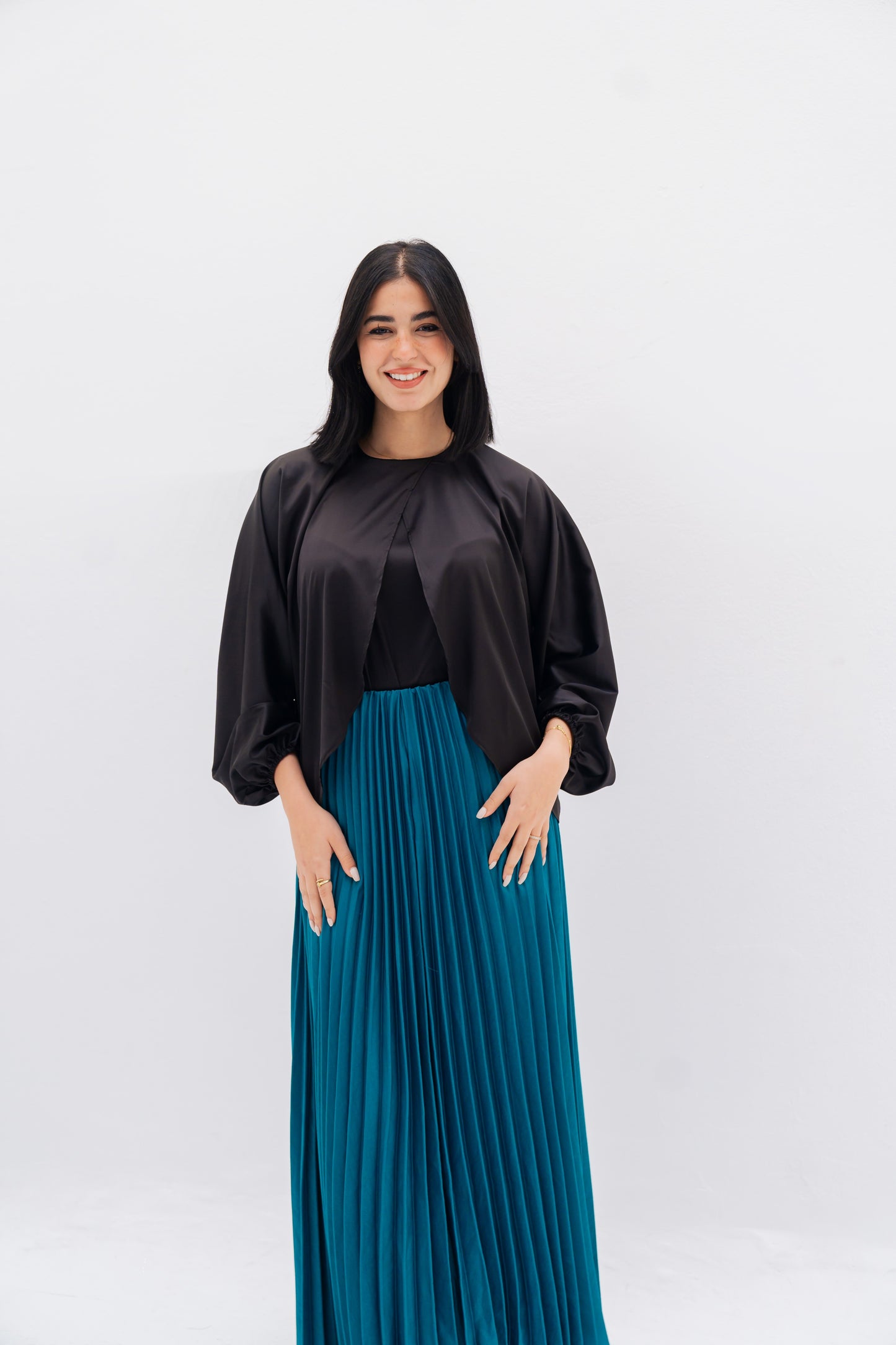 Pleated Skirt in Teal