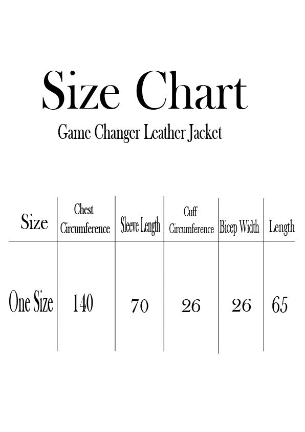 Game Changer Leather Jacket - Black
