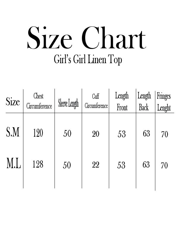 Girl’s Girl Linen Top - Brown