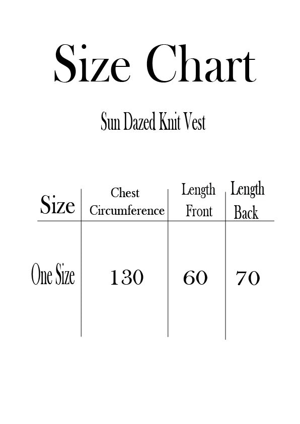 Sun Dazed Knit Vest - Grey